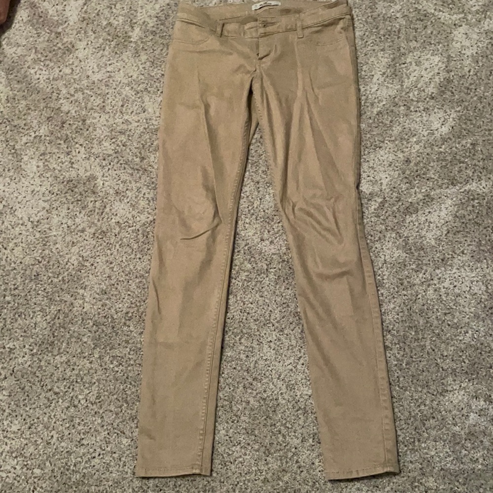 Khaki skinny jeans